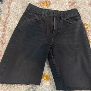 BDG urban outfitters black mom jeans that i cut into jorts
size w25
worn once